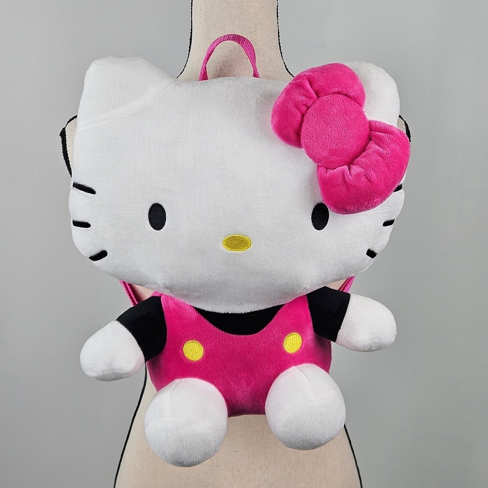 Sanrio Hello Kitty Plush Backback Pink Plushie Doll | One Size‎